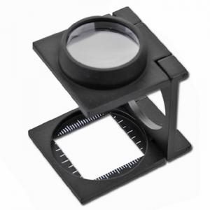 1584 Metal 3-Fold 20D Achromat Lens Magnifier - 6x Magnification