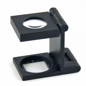1588D Cloth Magnifier - 10x Magnification, 36D Achromat Lens, Foldable