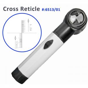 6513/01 8X Cross Reticle Torch Magnifier - CE Certified, 8x30, Powerful Illumination