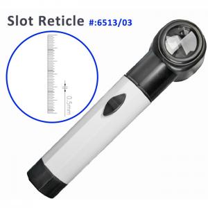 6513/03 8X Slot Reticle Torch Magnifier - 8x30, 30mm Aperture, 20cm Length