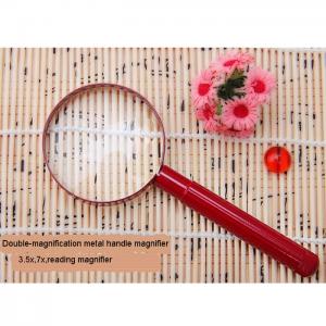 6734 10D,24D Double-magnifier Metal Handle Magnifier with PC Lens | 3.5X and 7X Double-magnifier Magnifier