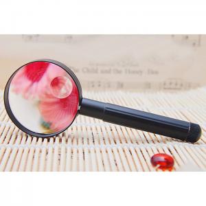 6735 Double-Magnifier Metal Handle Magnifier, 4X-8X, PC Lens