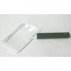 6741 2X Plastic Handheld Square Magnifiers 50*100, 4D Magnifier, Resin Made