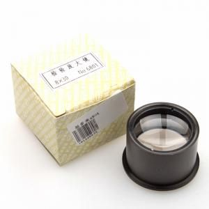 6801 8x Portable Stand Inspection Magnifier - 28D Diopter, Metal Frame, PMMA Lens