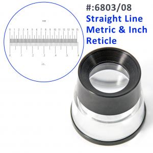 6803/08 8x Magnifier, Metric/Inch Reticle, 30mm Aperture