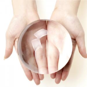 6909 Domo 3x115 Spotlight Paperweight Magnifier - Crystal Clear, 8D Diopter, Elegant Desk Accessory