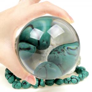6911 Domo 4x80mm Spotlight Magnifier, Elegant Paperweight, Crystal Vision