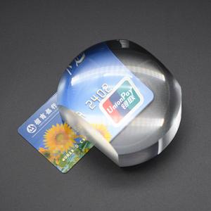 6920 3.5x Ф95 Biplane Paperweight Magnifier | Clear Image, 360g, Optical Grade PMMA