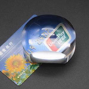 6922 4x Ф65 Biplane Paperweight Magnifier - Clear Reading Aid