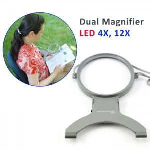 7601L LED Magnifier - 2x, 4x Hang Neck, PMMA Lens, Adjustable