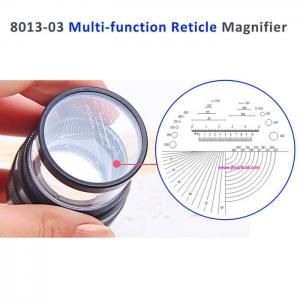 8013/03 7X Glass Reticle Scale Loupe | CE Certified, High Clarity, 4 Reticle Types