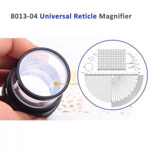 8013/04 7X Glass Reticle Scale Loupe - High Precision Magnifier for Inspection