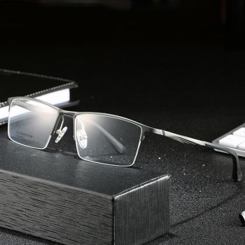 9001 Ultralight Aluminium magnesium business half-rim optical frame