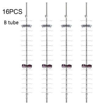 B-16 Aluminium Rod for 16pcs Glasses, 1.4m, Lock & Buffer, Heavy-duty