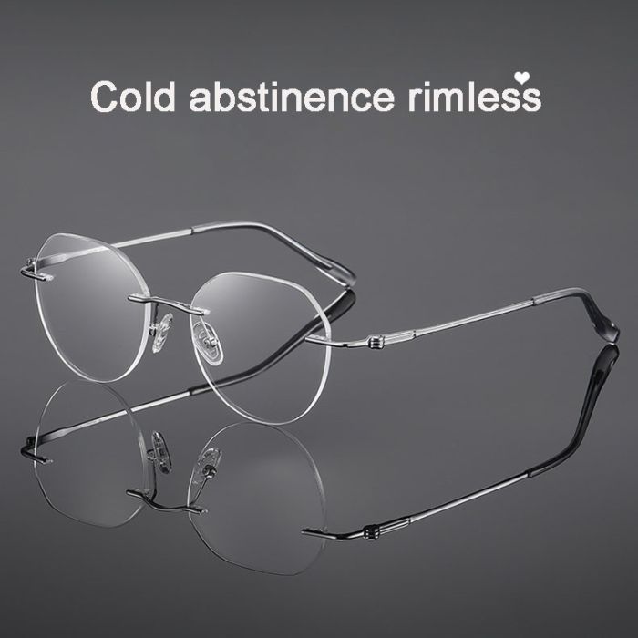 B7002 Titanium Frameless Glasses - Men & Women, Light Luxury, Versatile, High-End Feel