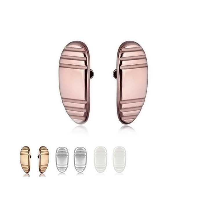 BT-P3 Ceramic Nose Pads 13*7mm | Anti-Allergic, Striped, Comfortable