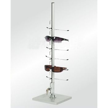 BY605-6 Aluminium alloy rod for 6pcs of glasses,with lock or without lock