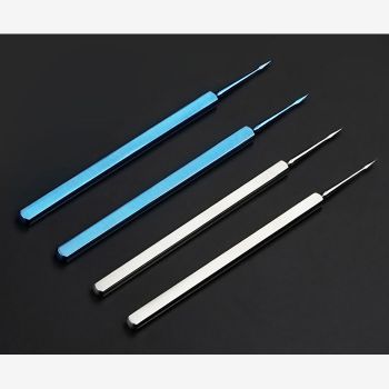 JH-110 Foreign Body Needle - Stainless Steel, 12.5cm, Straight/Curved Cusp