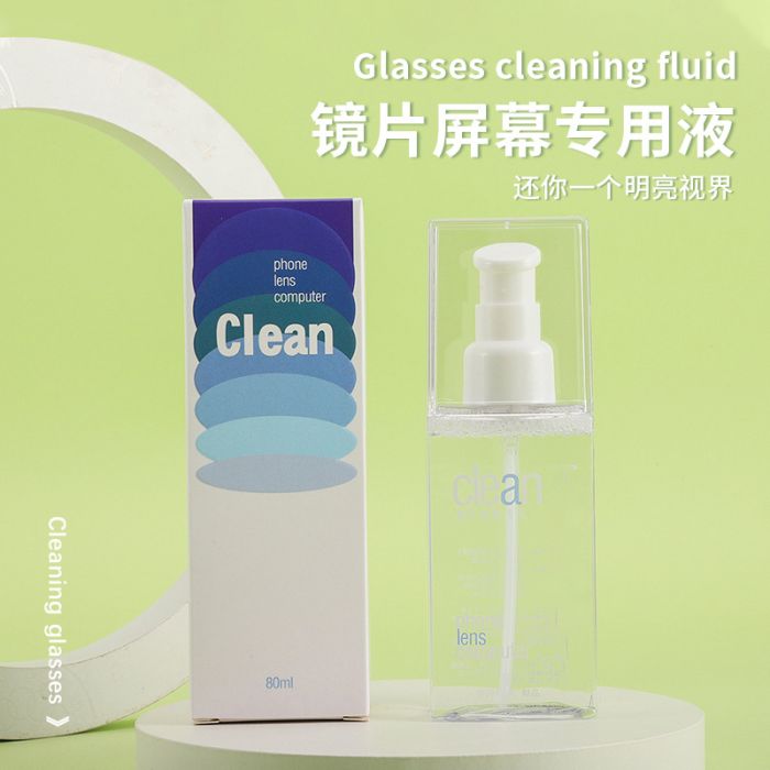 JH-576 Spray Eyeglass Cleaner, 80ml, Custom Logo, PETG Bottle