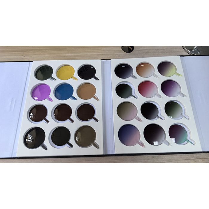 JH-607 Lens Color Palette - 24 Colors, PU+EVA Case, Display Stand