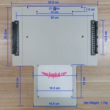 JH-79 Slit Lamp Base - 30mm Rail Distance, LS Series Compatible, Direct Table Placement