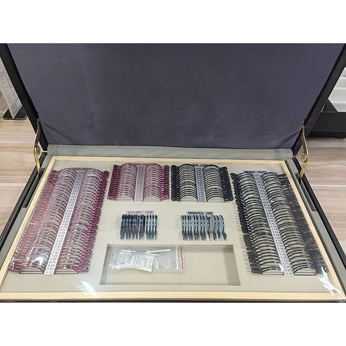 JP-232BR Trial Lens Set- 232 Pcs with 38mm Metal Ring, Leather Case