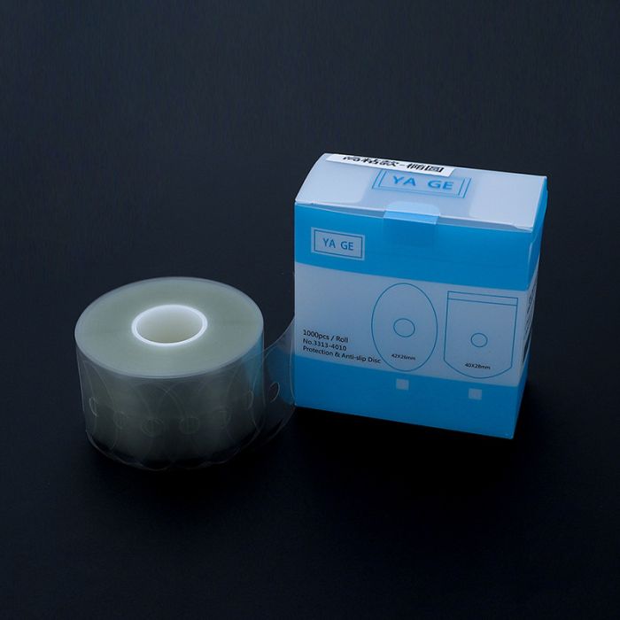 JQ001 Transparent Anti-Slip Pads - High Viscosity, Oval & Square, 1000 Pcs/Roll