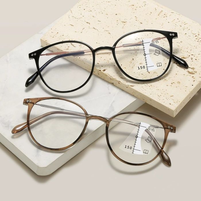 KY9945 PC Reading Glasses - Single Vision Progressive, Blue Block Lenses