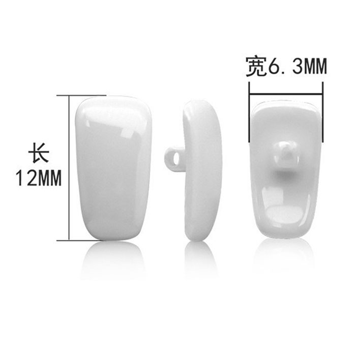 P9 Zirconia Ceramic Nose Pads - Sweat Resistant, Skin Friendly, 12*6.3mm