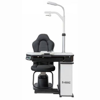 S-600C Optometry Combination Table - Electric Swing Arm, 90-Degree Rotation