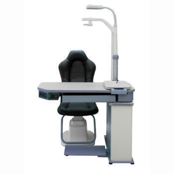 S-600D Optometry Combination Table | Affordable, 90-Degree Adjustable, Electric Swing Arm, USB Charging