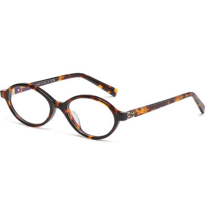 SMU04Z MIU Bookworm Glasses - Tortoiseshell Acetate Frames, Elliptical, High Quality, Affordable