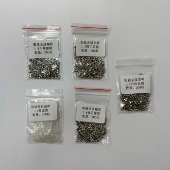 Scew Caps Nuts - Rimless Eyeglass Frame Accessories, 200pcs/Bag, scew-caps-nuts