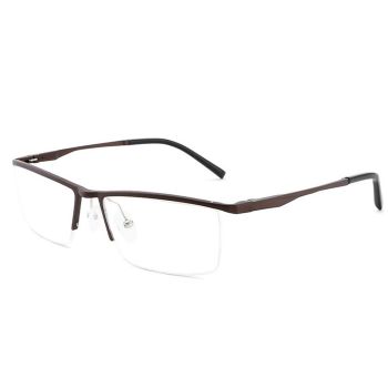 XL9005  Comfortable Men Aluminium magnesium half-rim optical frame,spring temples