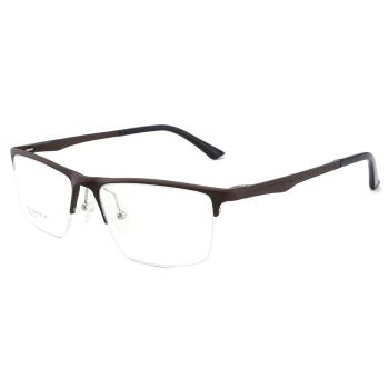 XL9011 Comfortable Aluminium magnesium half-rim optical frame,spring temples