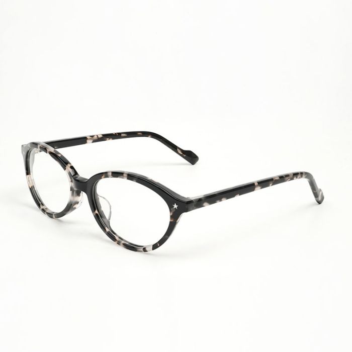 ZT9709 Bookworm Glasses - Demi Curved Acetate, Retro Personalized Female Sunglasses, 25g